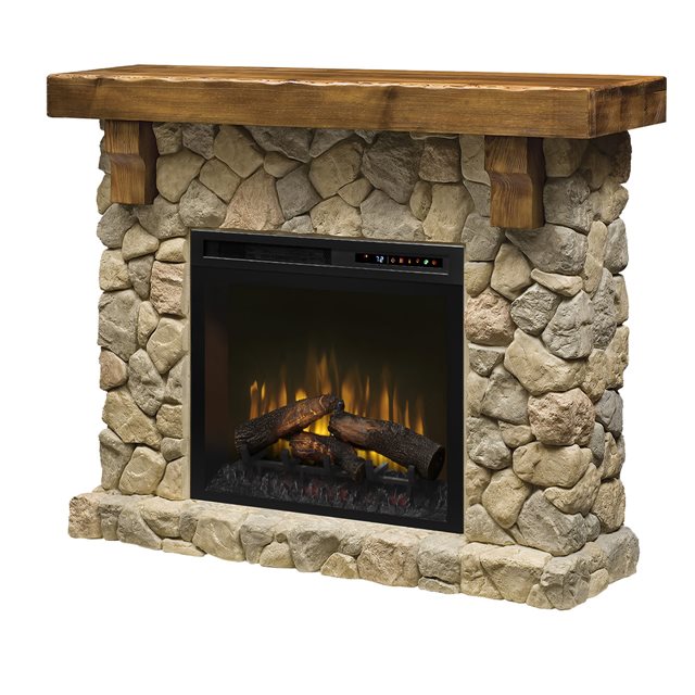 Dimplex 28" Fieldstone Mantel Electric Fireplace