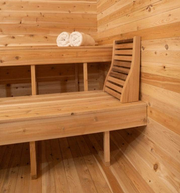 Dundalk Canadian Timber Luna White Cedar Outdoor Barrel Sauna - PrimeFair