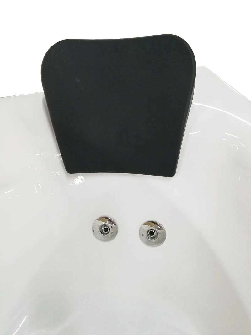EAGO AM161-L 59" Single Person Corner White Acrylic Whirlpool Bath Tub - PrimeFair