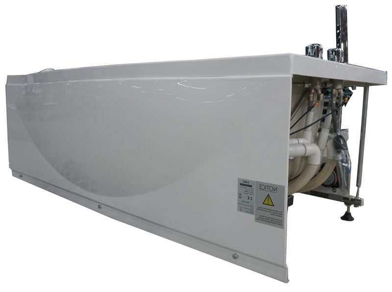 EAGO AM189ETL-R 6 ft Right Drain Acrylic White Whirlpool Bathtub w/ Fixtures - PrimeFair