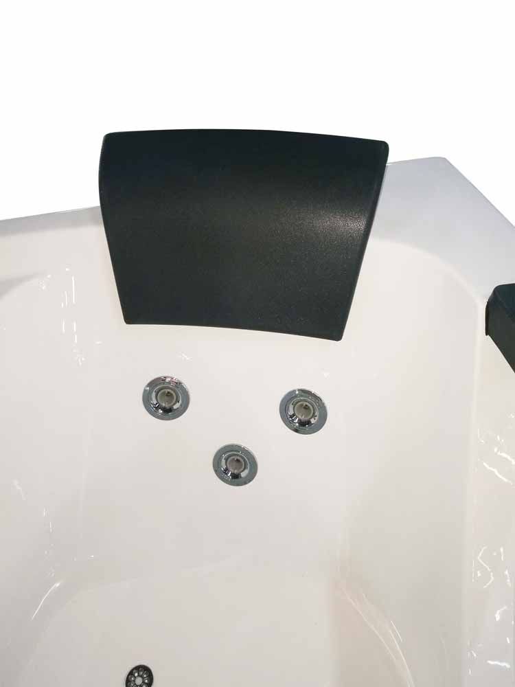 EAGO AM198ETL-L 5 ft Clear Rounded Left Corner Acrylic Whirlpool Bathtub - PrimeFair