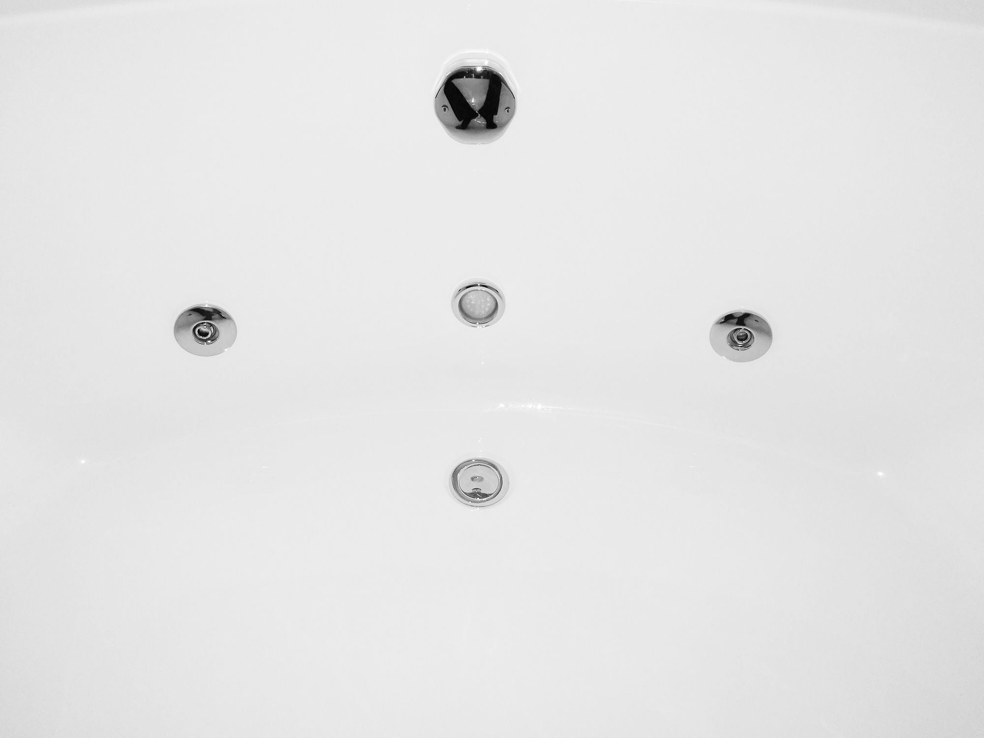 EAGO AM200 5' Rounded Modern Double Seat Corner Whirlpool Bath Tub with Fixtures - PrimeFair