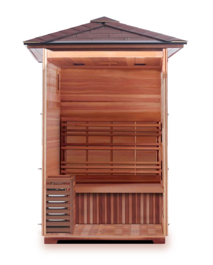 Enlighten Sauna MoonLight 2 Person Outdoor/Indoor Dry Traditional Sauna - T-16376 - PrimeFair