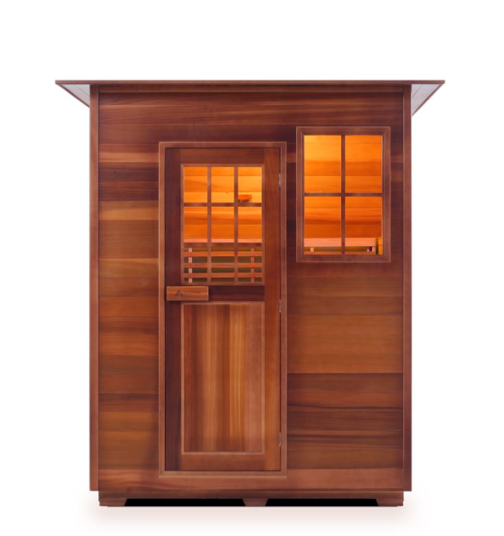 Enlighten Sauna MoonLight 3 Person Outdoor/Indoor Dry Traditional Sauna - T-16377 - PrimeFair