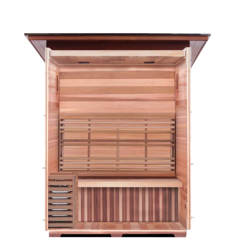 Enlighten Sauna MoonLight 3 Person Outdoor/Indoor Dry Traditional Sauna - T-16377 - PrimeFair