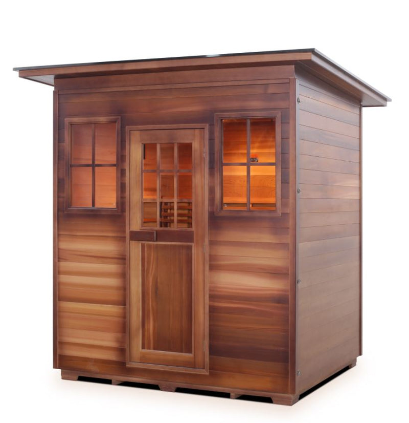 Enlighten Sauna MoonLight 4 Person Outdoor/Indoor Dry Traditional Sauna - T-16378 - PrimeFair