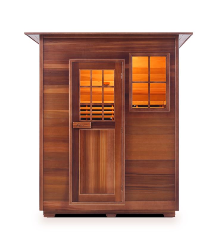 Enlighten Sauna Sierra 3 Person Outdoor/Indoor Full Spectrum Infrared Sauna - 16377 - PrimeFair