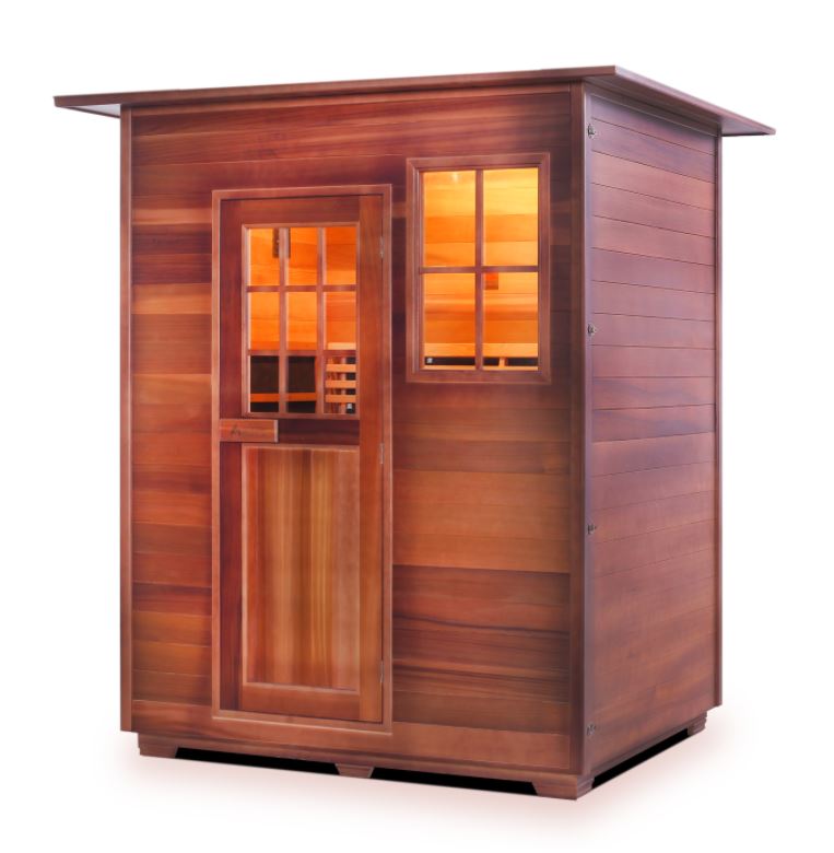 Enlighten Sauna Sierra 3 Person Outdoor/Indoor Full Spectrum Infrared Sauna - 16377 - PrimeFair