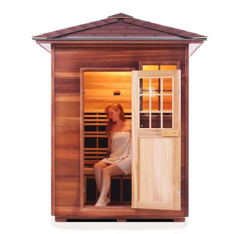 Enlighten Sauna Sierra 3 Person Outdoor/Indoor Full Spectrum Infrared Sauna - 16377 - PrimeFair