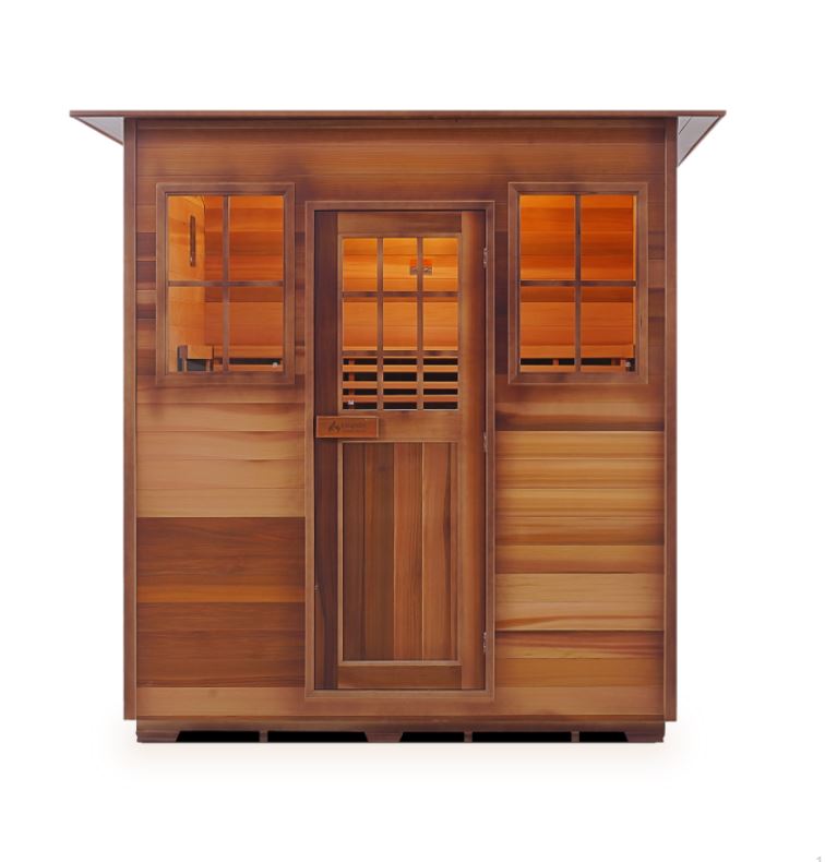 Enlighten Sauna Sierra 4 Person Outdoor/Indoor Full Spectrum Infrared Sauna
