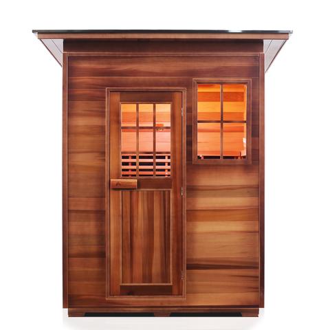 Enlighten Sauna Sierra 4 Person Outdoor/Indoor Full Spectrum Infrared Sauna