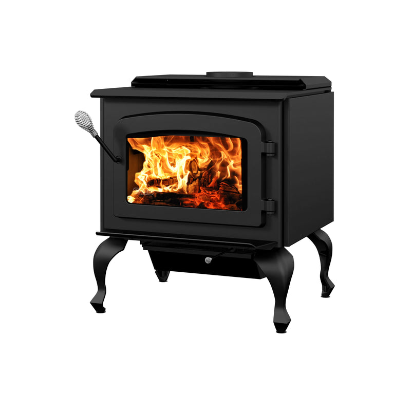 Drolet Escape 1800 Wood Stove on Legs - Black Door - DB03105