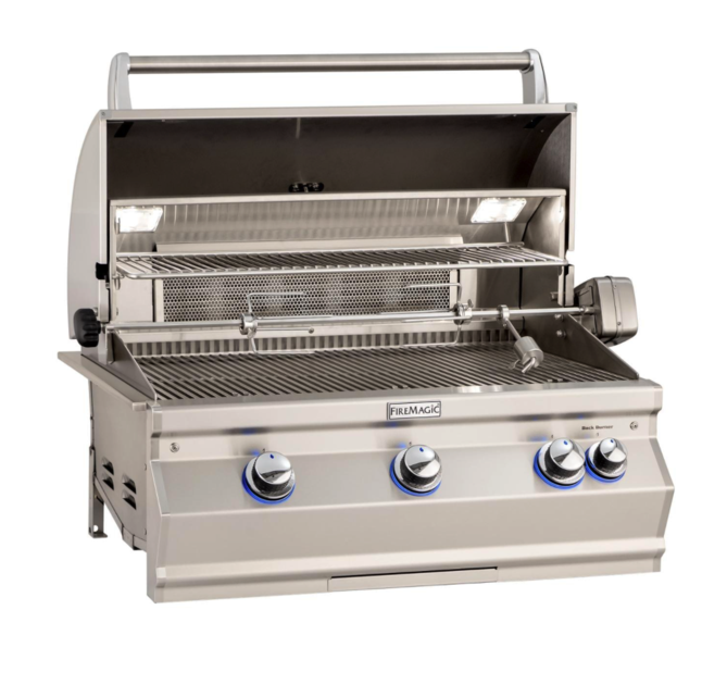 Fire Magic Aurora A660I 30-Inch Built-In Propane Gas Grill With Rotisserie And Analog Thermometer - A660I-8EAP - Fire Magic Grills