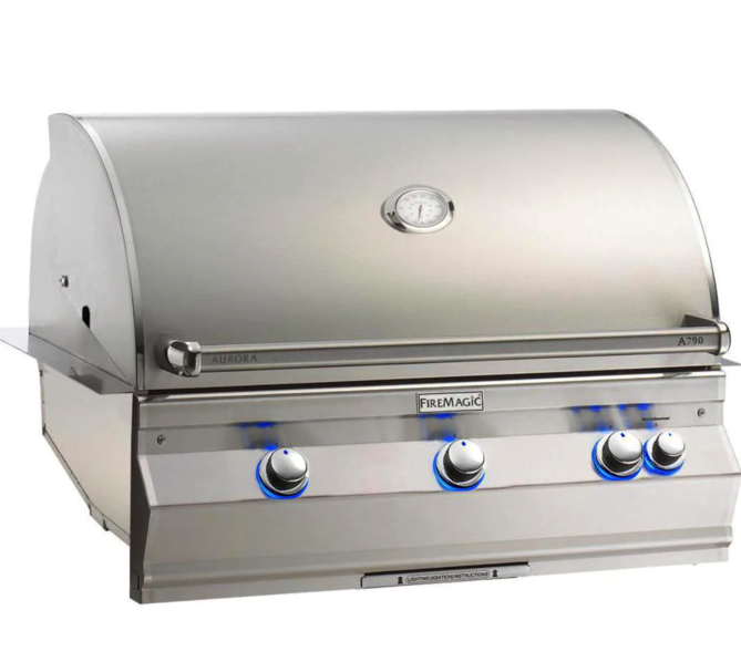 Fire Magic Aurora A790I 36-Inch Built-In Propane Gas Grill With Analog Thermometer - A790I-7EAP - Fire Magic Grills