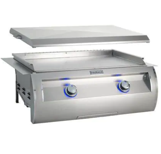 Fire Magic Echelon Diamond E660I 30-Inch Built-In Propane Gas Griddle With Stainless Steel Cover - E660I-0T4P - Fire Magic Grills