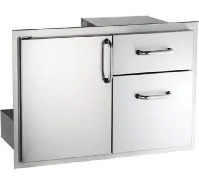 Fire Magic Select 30-Inch Access Door & Double Drawer Combo - 33810S - Fire Magic Grills