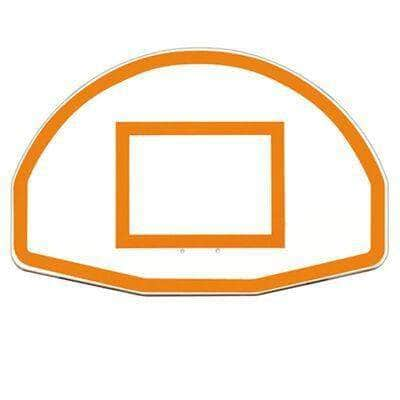 First Team FT270 36" x 54" Fan-Shaped Aluminum Basketball Backboard - PrimeFair