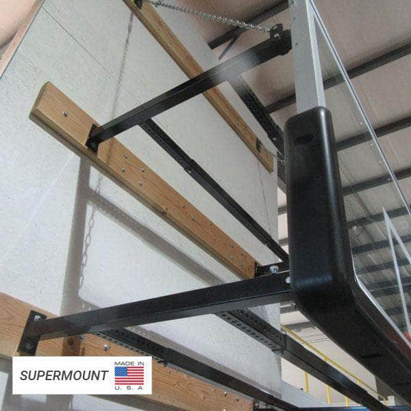 First Team SuperMount82 Wall Mount Indoor Adjustable Basketball Goal - PrimeFair