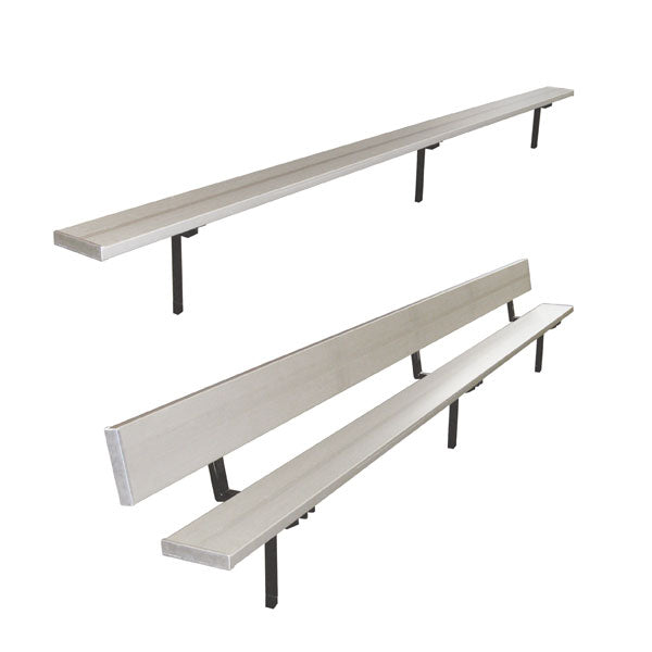 First Team Teammate Fixed Outdoor Player Benches with Backrest - PrimeFair