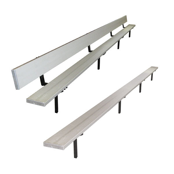 First Team Teammate Fixed Outdoor Player Benches with Backrest - PrimeFair