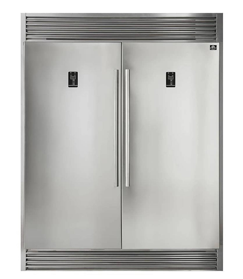 Forno 3-Piece Pro Appliance Package - 30-Inch Dual Fuel Range, Pro-Style Refrigerator, and Dishwasher in Stainless Steel