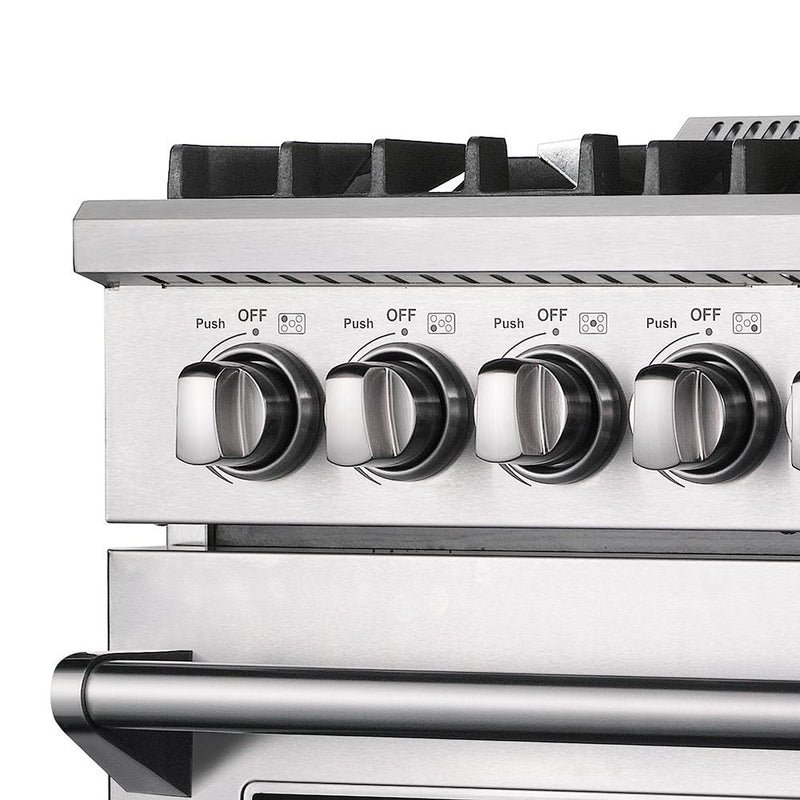 Forno 2-Piece Appliance Package - 30-Inch Gas Range & Wall Mount Hood in Stainless Steel
