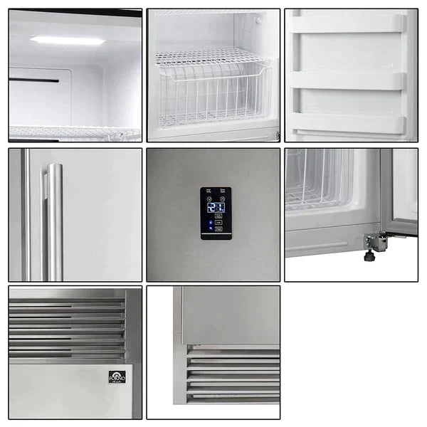 Forno 2-Piece Appliance Package - 36-Inch Dual Fuel Range  & 60-Inch Pro-Style Refrigerator in Stainless Steel