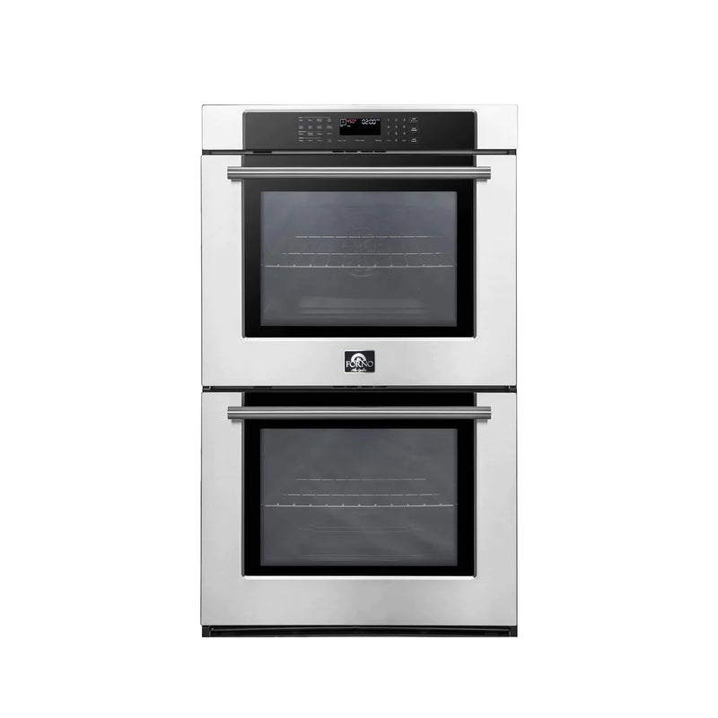 Forno Villarosa 30" Convection Double Electric Wall Oven in Stainless Steel - FBOEL1365-30