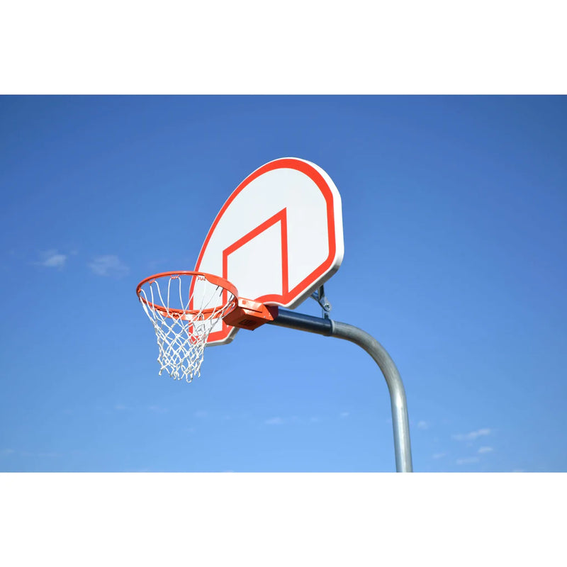 Gared Sports 35” x 54” Rear-Mount Fan-Shape Steel Basketball Backboard - 1266B