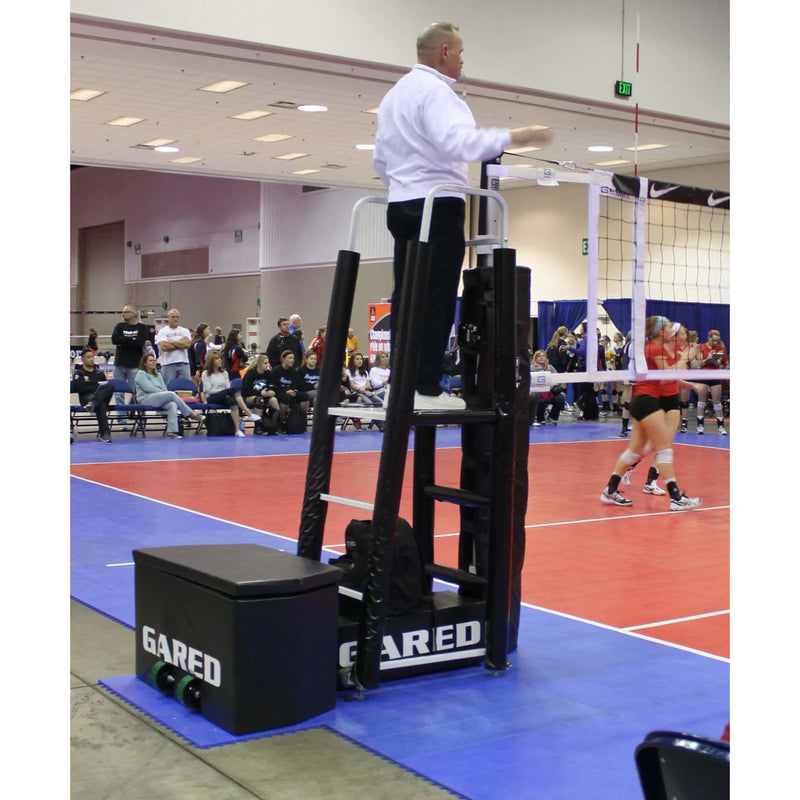 Gared Sports GoCourt Jr One-Court Portable Volleyball Net System w/ Wheels 8536PKG