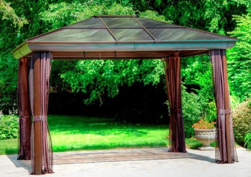 Gazebo Penguin Venus Gazebo 10 Ft x 10 Ft Brown 43200-22