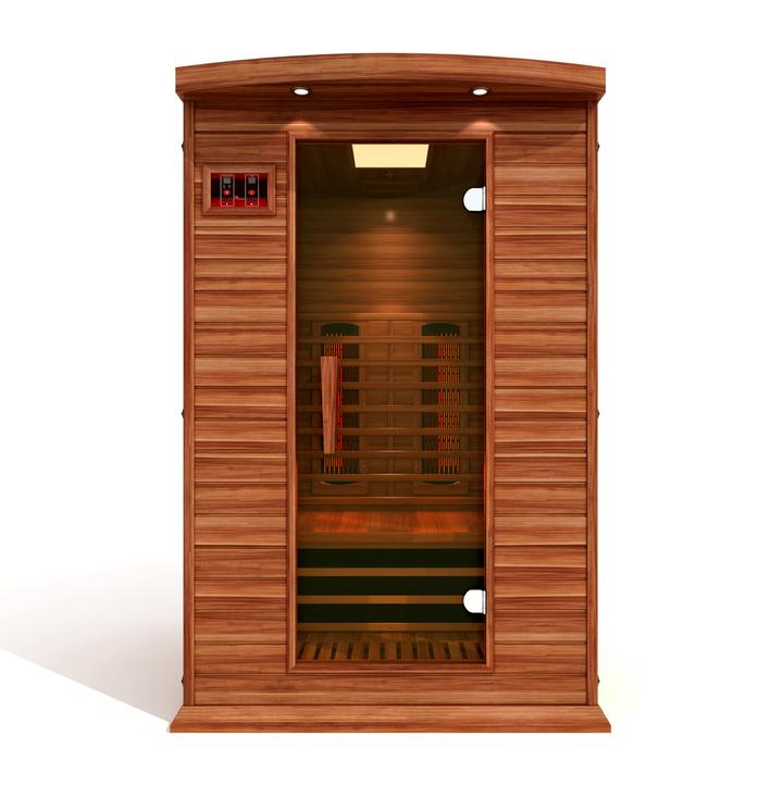Golden Designs Maxxus 2 Person Full Spectrum Infrared Sauna - Canadian Red Cedar - PrimeFair