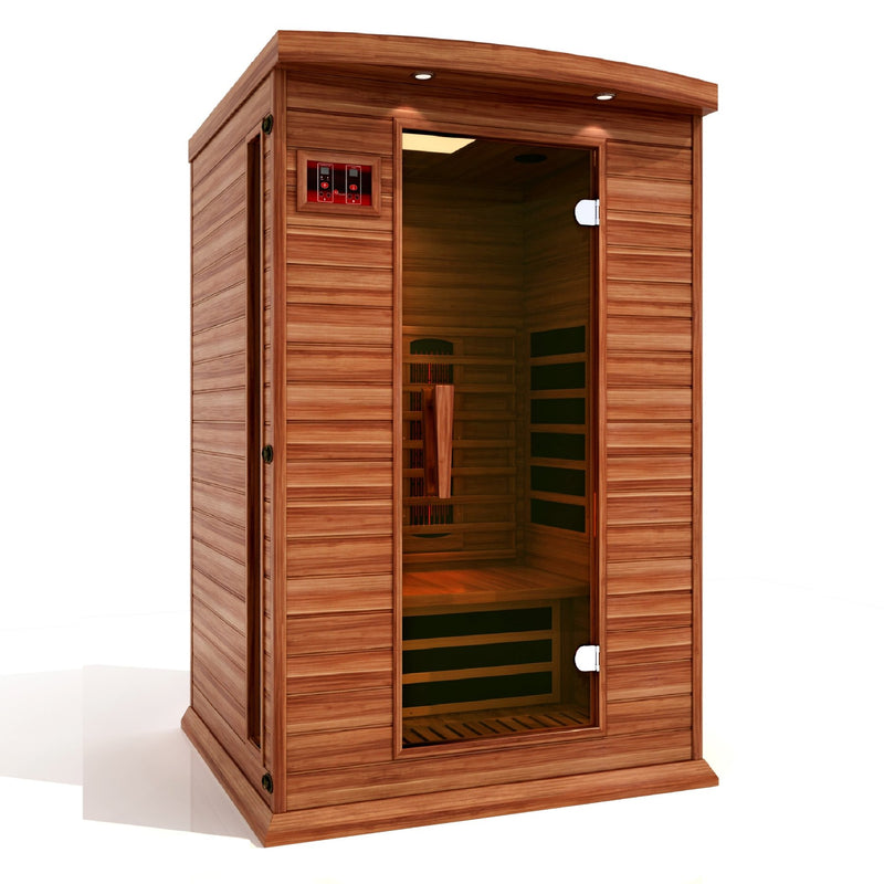 Golden Designs Maxxus 2 Person Full Spectrum Infrared Sauna - Canadian Red Cedar - PrimeFair