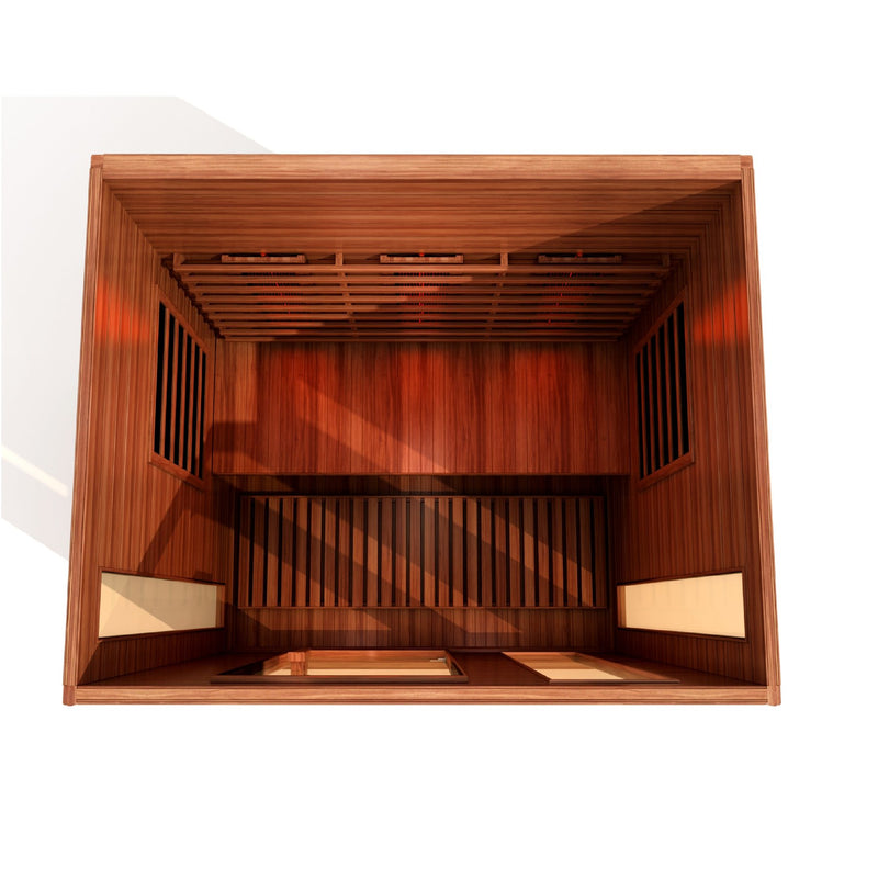 Golden Designs Maxxus 3 Person Full Spectrum Infrared Sauna - Canadian Red Cedar - PrimeFair