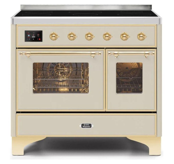Kitchen Ranges 40 Inch ILVE 40 Inch Majestic II Series Freestanding Electric Double Oven Rang