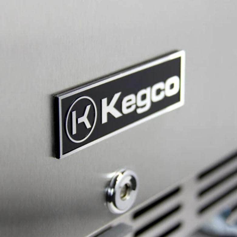 Kegco 24" Wide Cold Brew Coffee Single Tap All Stainless Steel Outdoor Built-In Right Hinge Kegerator (ICHK38SSU-1) - PrimeFair