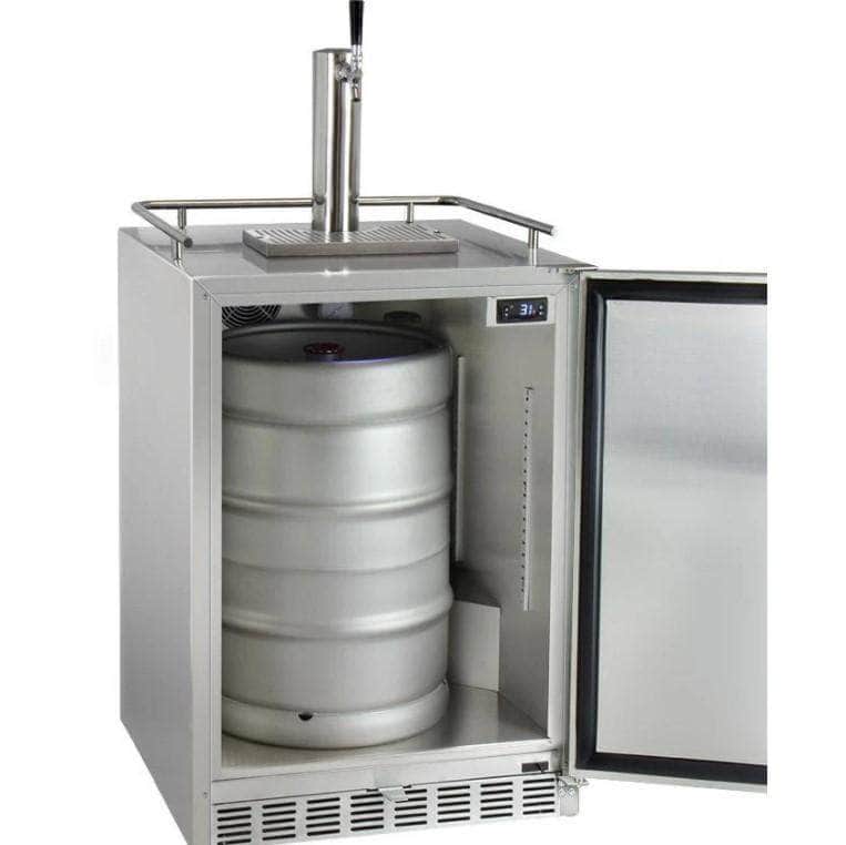 Kegco 24" Wide Cold Brew Coffee Single Tap All Stainless Steel Outdoor