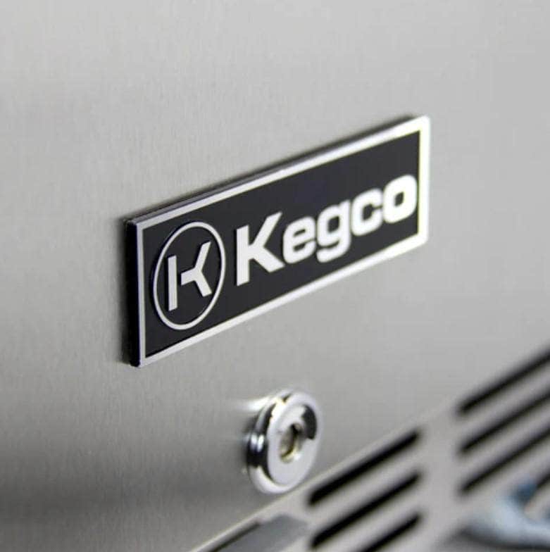 Kegco 24" Wide Cold Brew Coffee Triple Tap Stainless Steel Commercial Built-In Right Hinge Kegerator (ICHK38BSU-3) - PrimeFair
