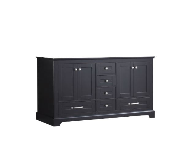 Lexora Dukes 60" Espresso Vanity Cabinet Only LD342260DG00000