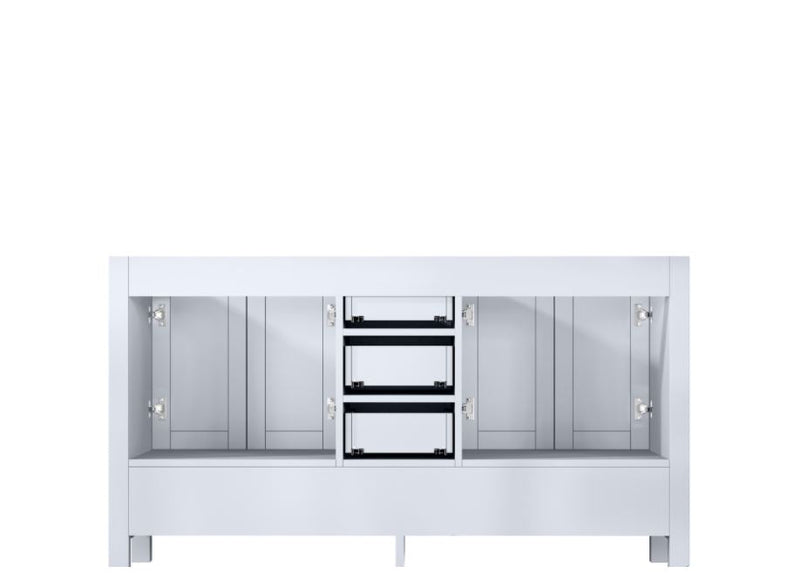 Lexora Jacques 60" White Vanity Cabinet Only LJ342260DA00000