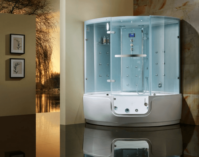 Maya Bath Luxury Roma Comfort Luxury Walk-In Steam Shower Unit - PrimeFair