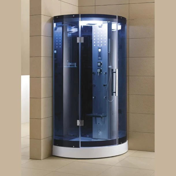 Mesa WS-302A Steam Shower 38"L x 38"W x 85"H - Blue Glass - PrimeFair
