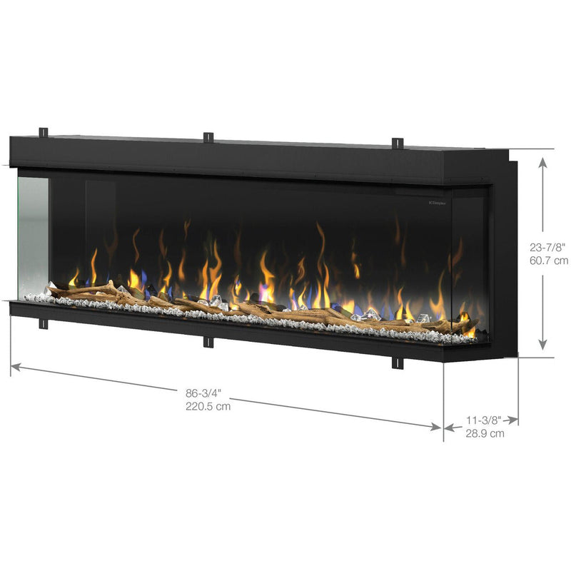 Dimplex Ignitexl® Bold 74 Inch Built-in Linear Electric Fireplace XLF7417-XD