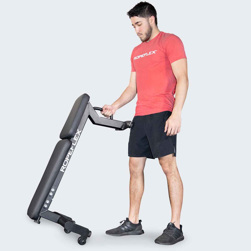 RopeFlex RXB2 Spartan Fitness Flat Workout Weight Exercise Bench - PrimeFair