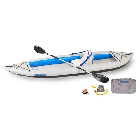 Sea Eagle 385ft FastTrack Inflatable Kayak Deluxe Solo Package - 385FTK_DS - PrimeFair