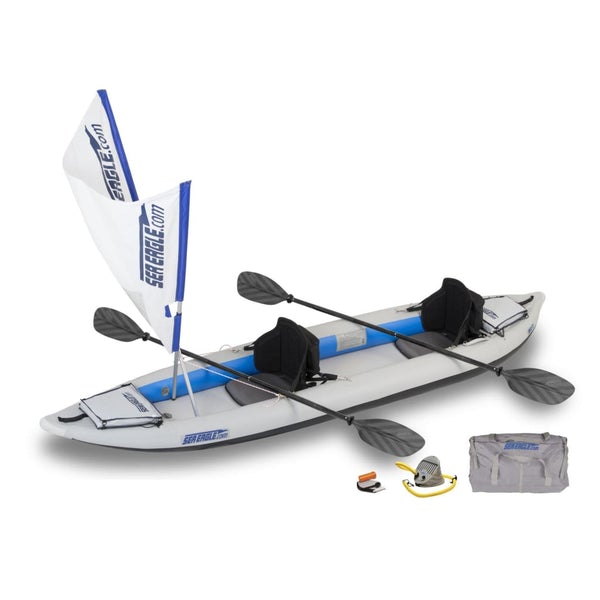 Sea Eagle 385ft FastTrack Inflatable Kayak QuikSail Package - 385FTK_QS - PrimeFair