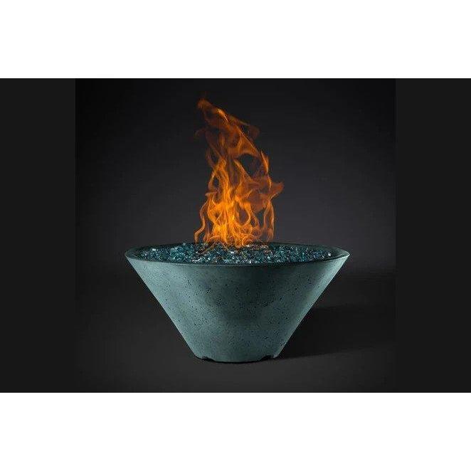 Slick Rock Concrete 22” Ridgeline Conical Fire Bowl with Match Ignition