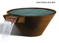 Slick Rock Concrete 34” Cascade Conical Bowl + Copper Spillway