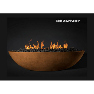 Slick Rock Concrete 60" Oasis Oval Fire Bowl with Match Ignition