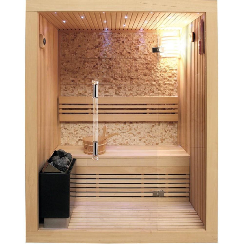 Sunray 2 Person Rockledge 200LX Luxury Traditional Steam Sauna - PrimeFair